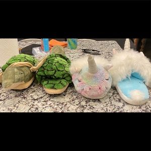 Two pair fun house shoes